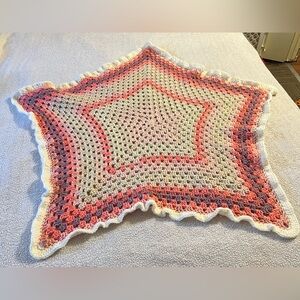 Crocheted Pentagon Blanket/ Baby Swaddle ⭐️
